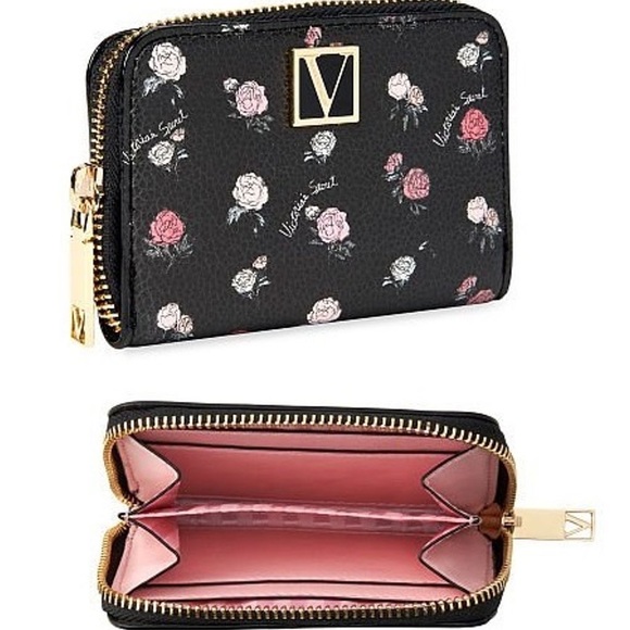 Victoria’s Secret The Victoria Small Wallet Dark Rose NEW - Picture 2 of 2